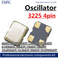 5pcs 3225 SMD Active Oscillator 4MHZ 5MHZ 6MHZ 7.3728MHZ 8MHZ 8.192MHZ 10MHZ 12MHZ 16MHZ 18.432MHZ 19.2MHZ 20MHZ 22.5792MHZ