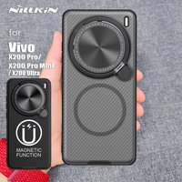 NILLKIN for Vivo X200 Ultra / X200 Pro / X200 Pro mini 5G case Magnetic Magsafe Charging Adapt Lens Camera Protection Back cover