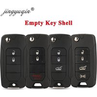 Jingyuqin 2/2015 Tasten für Jeep Wrangler Renegade 2015-2018 Flip Remote Autos chl üssel Shell Case Sip22 Blade Ersatz gehäuse