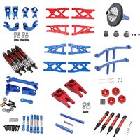 Metal Upgrade Front Rear Swing Arm CVD Steering Cup Axle Mount Hex Adapter Gearbox for 1/10 Arrma Senton Typhon Big Rock
