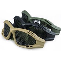 Outdoor Eye Protective Comfortable Airsoft Safety Tactical Glasses Goggles Anti Fog With Metal Mesh/PC Len For Paintball Hunting