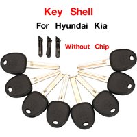 jingyuqin 10PCS Applicable To 3 Specifications of Chips Transponder Key Case Shell For KIA Hyundai Accent Sonata Elantra Accent