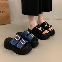2026 Summer Women Wedge Slippers Premium Orthopedic Open Toe Sandals Vintage Slides Women's Platform Flip Flops Pantuflas Mujer