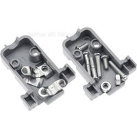 1/3/5pcs RS232 Serial Port Connector DB9 Male Female Socket Plug Connector 9 Pin Copper RS232 COM Adapter With Plastic Case DIY