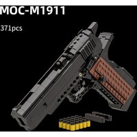 M1911 Semi-Automatic Block Gun Toy MOC Model Assembly Delta Shooting Boy Adult Building Block Gift