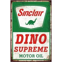 Dino Motor Oil Novelty Metal Sign ; Wall Art