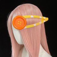 Korean Cute Ins Style Funny Hair Accessories Original Oversized Button BB Clip Y2K Photography Fun Accessories
