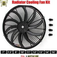 Universal 7/9/10/11/12/13/14/16 Inches 12V 80W Car Air Conditioning Electronic Radiator Cooling Fan Blade Electric Cool Kit