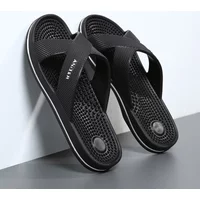 Massage Bathroom Slippers Anti Slip Men's EVA Slide Slippers Comfortable Non-Slip Indoor/Outdoor House Big Size Shoes 47 48