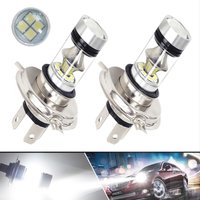 2Pcs H4 H7 100W LED Auto Lichter Birne Super Helle Niedrigen Temperatur Scheinwerfer Auto Tagfahrlicht Fahren Nebel lampe Auto Zubehör
