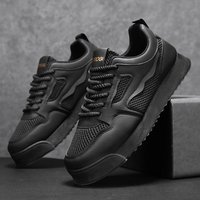 Trendy Teenagers Casual Men Shoes Mesh Breathable Soft Running Shoes Thick Bottom Non-slip Board Shoes Zapatillas De Hombre