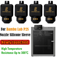 Silicone Socks For Bambu Lab P2S Case 3D Printer Heating Block Silicone Sleeve Bambulab P2S Hotend Heat Insulation Case Cover