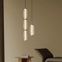 Aromaty lampa wisząca minimalistyczny długi szklana lampa schodowa amerykański retro oświetlenie do restauracji foyer hala wysta