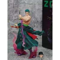24cm Starry Zoro Anime Action Figures Double-Headed Interchangeable Pvc Model Toy Pc Case Collection Ornaments Surprise Fan Gift