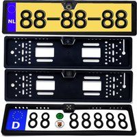 Pakring CCD Car Rear View Camera EU European License Plate Frame Waterproof Night Vision Reverse Backup with 4 Or 8 12 LED Light