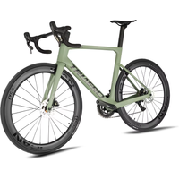 AliExpress ICAN Newest AERO Full Carbon Road Bike Flat Mount 140/160mm Disc Brake Bicycle 700C wheelset with Chinese L-TWOO R9 Groupset