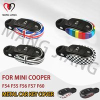Metal Car Key Case Cover Protection Shell Remote Fob Holder For Mini Cooper F54 F55 F56 F57 F60 Clubman Countryman Accessories image 4