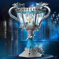 1169PCS Goblet of Fire Building Blocks Magic Movie Triwizard Tournament Trophy CollectionModel DIY Assembly Model Kit Toys Gift