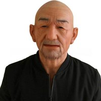 Silicone Old Man Mask Hot Mascara De Silicona Realistas Halloween for Adults Real Face Skin Head Prank Mask for Costume Cosplay