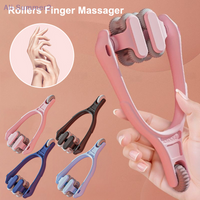 Finger Massager Dual-Row Roller Design Easy Use Relieve Finger Fatigue Portable Finger Joints Massager With Elastic Handle