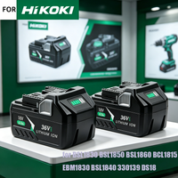 18V 6.0Ah Li-ion Battery Rechargeable for Hitachi HiKOKI BSL1850 BSL1860BSL1840 DS18DSL C18DSL Multi-Compatible Tool Replacement