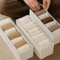Drawer-Style Closet Storage Organizer, Space-Saving Foldable Fabric Box, Ideal for Socks and Underwear Storage in Closets and Co
