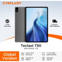 Teclast T50 Tablet 11'' 2K Screen 8GB RAM 256GB ROM Unisoc T616 Octa Core Android13 Widevine L1 20MP Camera 4G LTE Call Tablets