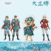 Monster Hunter Stories 3: Twisted Reflection Key Chain Rudy Plate Desk Decor Eleanor Standee Collection Ornament Acrylic Doll