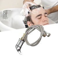 Salon Spa Beauty Shampoo Bowl Faucet Set with Hose and Sprinkler Zinc Alloy Bathroom Hot Cold Faucet Spray Hose Replacement Set