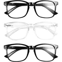 1/2/3/4/5PCS Elegant Simple and Stylish Geometric Glasses with Transparent Lenses Suitable for Daily Use