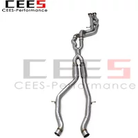 cees Exhaust Equal Length Midpipe With Resonators For BMW M3 M4 F80 F82 F83 S55 3.0T 2014-2019 SS304 Pipe Muffler Exhaust System