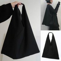 Korean Version Large Capacity Shoulder Bag Solid Color Splicing Casual Canvas Bag Lazy And Fashion Women Shoulder Bag Canvas Bag