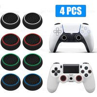 4PCS Silicone Analog ThumbStick Grip Caps for PS5/PS4/PS3/Switch 2 JoyCon Cover for Xbox One/Xbox Series X S/Xbox 360 Controller