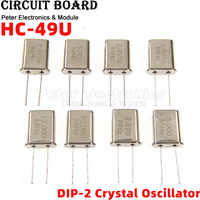 (10pcs)HC-49U 2Pin Passive Crystal Oscillator 2MHz 4MHz 6MHz 8MHz 10MHz 12MHz 1.8432MHz 11.0592MHz18.432MHz 14.7456MHz 16MHz