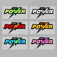 1Pc "The Power" Creative Sticker, Scratch Cover Waterproof Vinyl Decal for Bicycle, Motorcycle Body and Helmet, Bike Accessories
