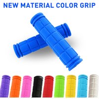 1 Pair Non-slip Bicycle Handlebar Grips Various Colors Durable Bike Rubber Handlebar Cover Riding Accessories Universal