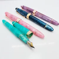 Original Kaigelu 356 Resin fountain pen Lady Gift colorful Colorful Acrylic Caligraphy Pen Cute Golden Clip