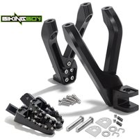 BIKINGBOY Rear Foot Pegs Pedal Footpegs + Bracket Adaptor For Surron Ultra Bee Sur-ron UB Electric Dirt Aluminium Alloy MX