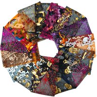 25/50/100pcs Colorful Halloween Organza Gift Bags Skull Spider Web Printing Packaging Gift High Quality Drawstring Candy Bag