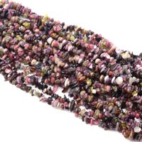 AliExpress NONE Irregular Natural Color Tourmaline Stone Gravel Chips Drilled Holes Bead For Jewelry Making DIY Necklace Bracelet Accessory Gift