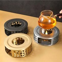 1 piece of stainless steel tea stove, tea stove, desktop insulation stove, heating stove, candle tea stove, outdoor tea maker, t