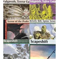 "Scapeshift /Valgavoth,Terror Eater/Bristly Bill,Spine Sower" Magical Proxy Cards Game Quality Board Game Trading Cards Proxy