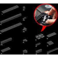 Pixel Art Painting Building Blocks MOC Parts Set Toys For Photo Frame Compatible 31202/31204 184pcs/Lot