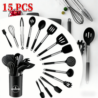 15PCS Silicone Kitchenware Kitchen Accessories Set Heat Resistant Nonstick Kitchen Cooking Utensils Cookware Cooking Tool
