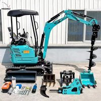 Mini 1 Excavator 2 Ton Crawler Digger CE EPA Mini Pelle Kubota Engine Hydraulic 5 Ton Excavator Diesel Engine Compact Excavator