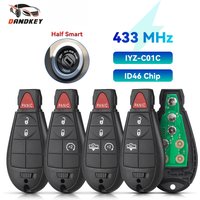 Dandkey 3/4/5/6/7 Buttons Remote Key For Jeep Grand Cherokee 2008 2009 2010 2011 2012 2013 M3N5WY783X IYZ-C01C 433Mhz Smart Key