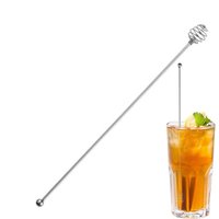 Coffee Stirrers Reusable Creative Bar Stainless Steel Stirrer Multi-Function Decorative Long Stir Sticks for Drinks Mixing Bar