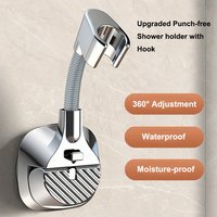 Bathroom Shower Holder Strong Suction Cup Universal Adjustable Handheld Shower Support Wall Mounted Shower Head Bracket