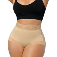 Women's Lace Shapewear Panties Solid Tummy Control Butt Lifter Faja Shorts Body Shaper Underwear for Smooth Silhouette