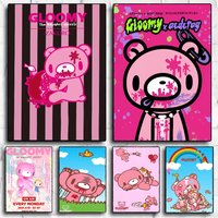 C-Cartoon G-Gloomy Bear Vintage Posters Sticky Whitepaper Prints Posters Artwork Posters Wall Stickers